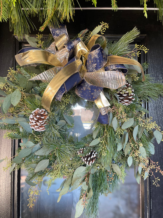 Fresh Evergreen Holiday Wreaths- Shipping Available