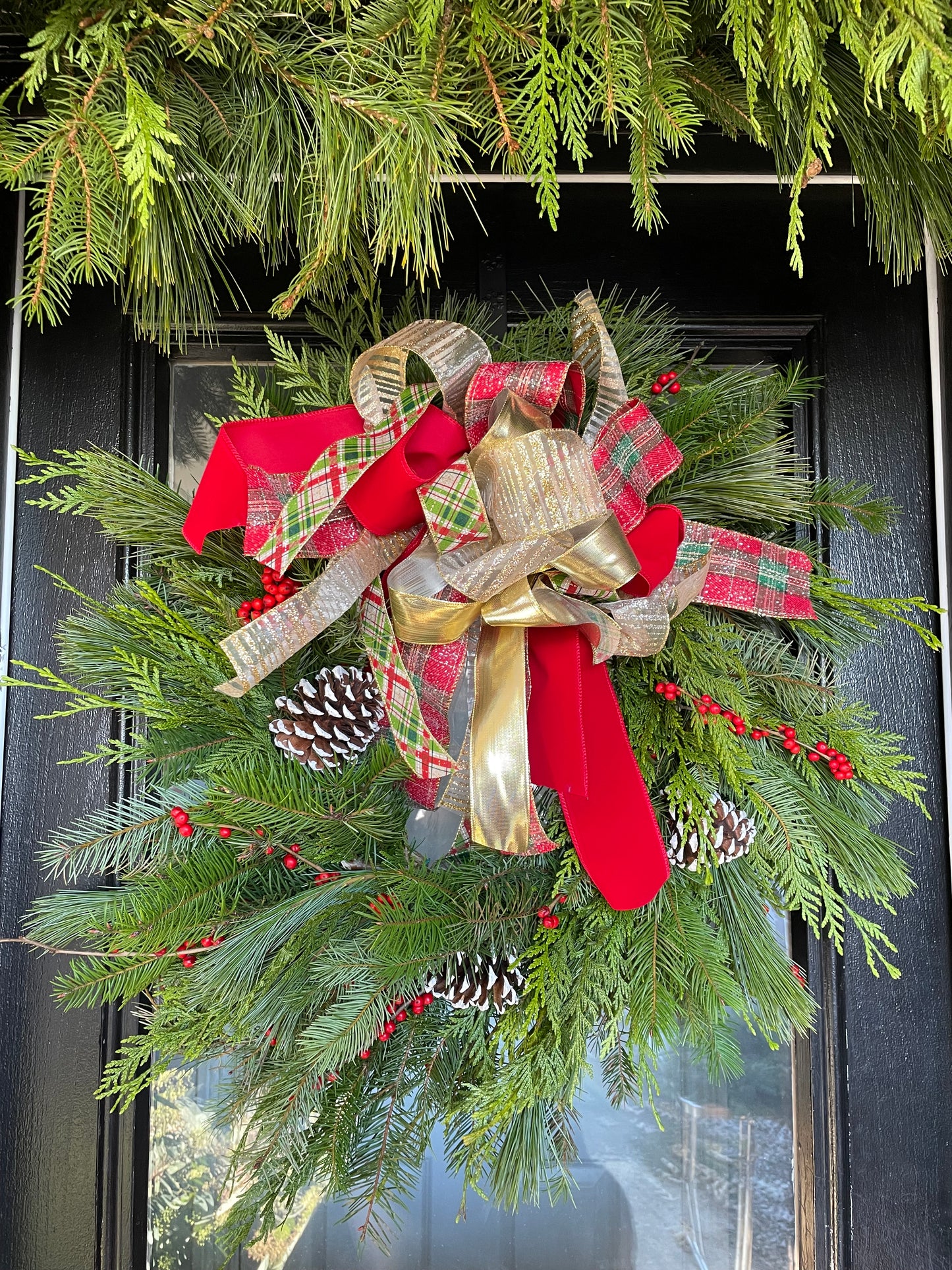 Fresh Evergreen Holiday Wreaths- Shipping Available