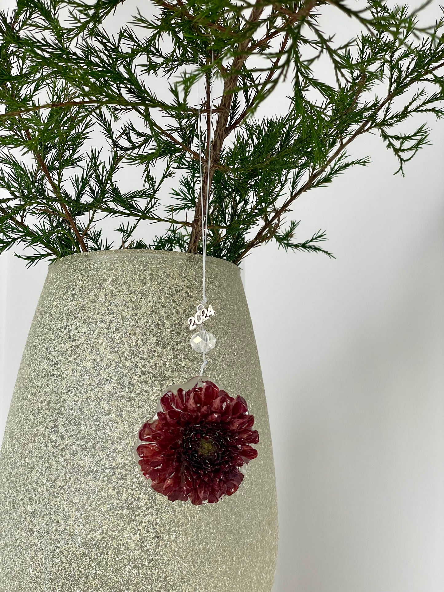 Handcrafted Preserved Dahlia Ornaments