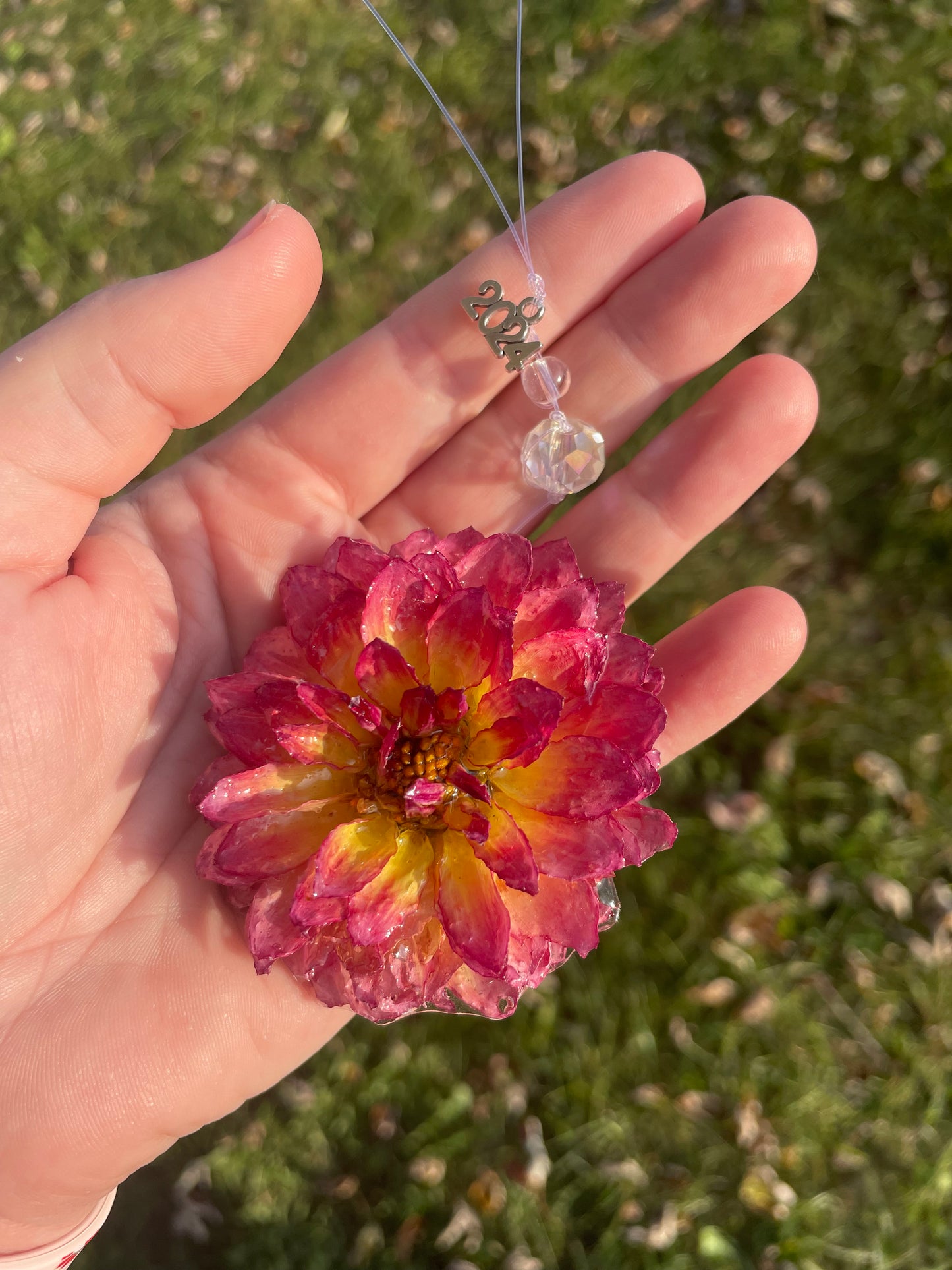 Handcrafted Preserved Dahlia Ornaments